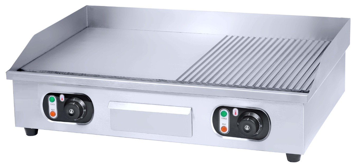 ELECTRIC GRIDDLE PLATE HALF FLAT HALF GROVE Massive Mart electric-griddle-plate-half-flat-half-grove-massive-mart